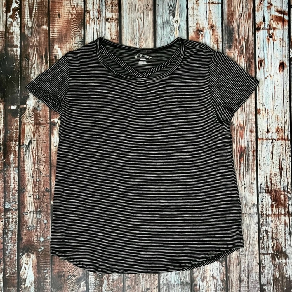 Art Class Black & White Striped Top - L (10-12)